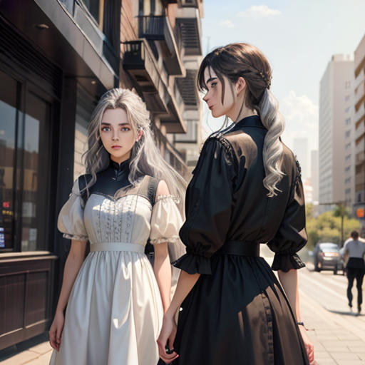 The Silver-Haired Boy and the Brown-Haired Girl