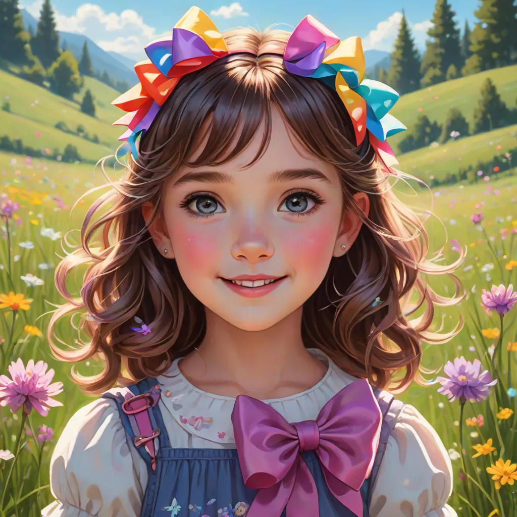 The Girl With The Beautiful  Bows