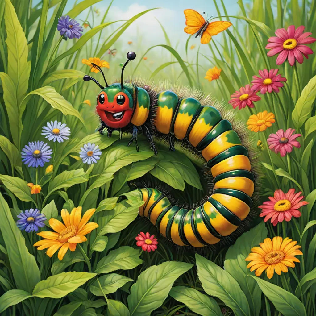 Caterpillar and Caterpillar's Hide and Seek Game