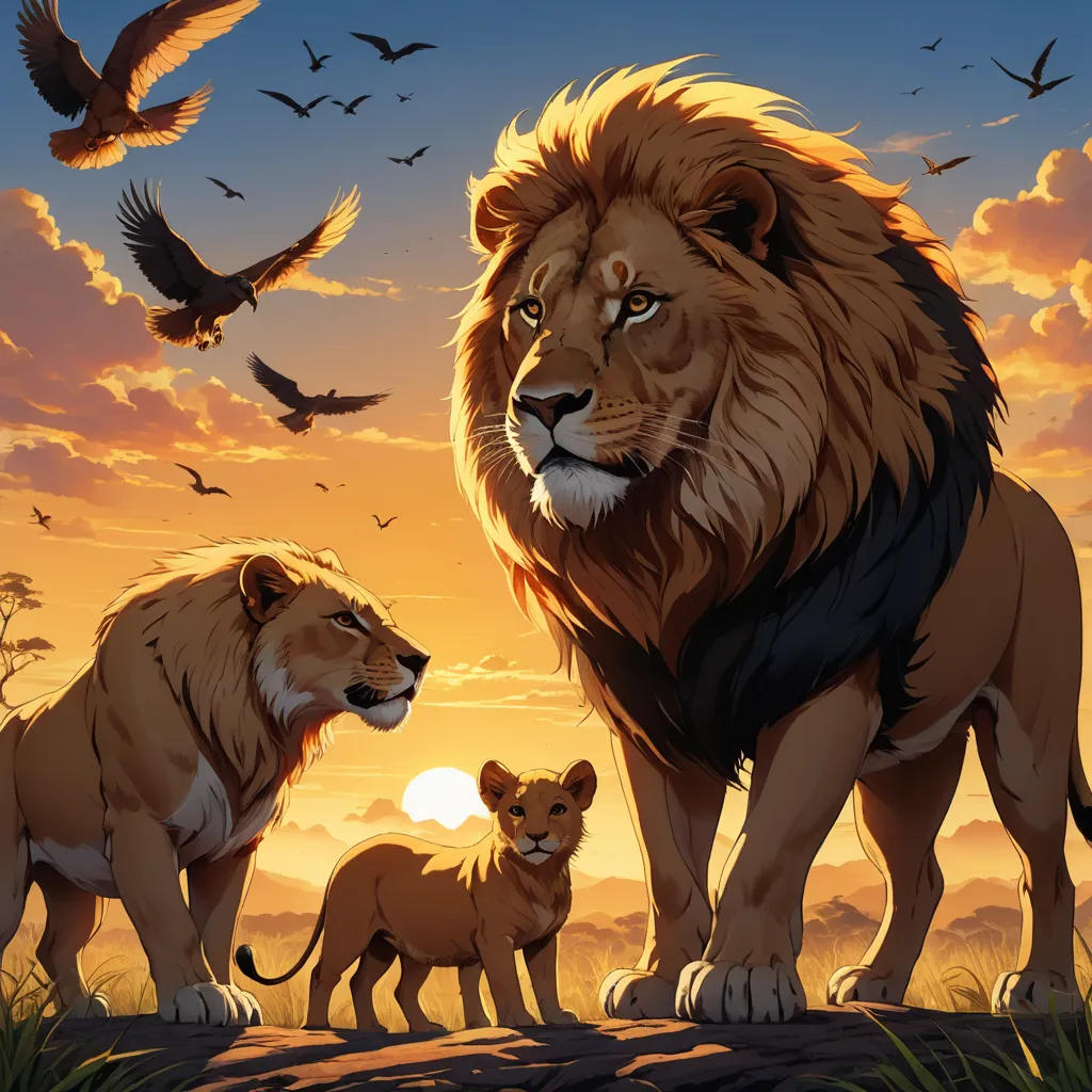 The Thirsty Lion and the Hungry Pig
