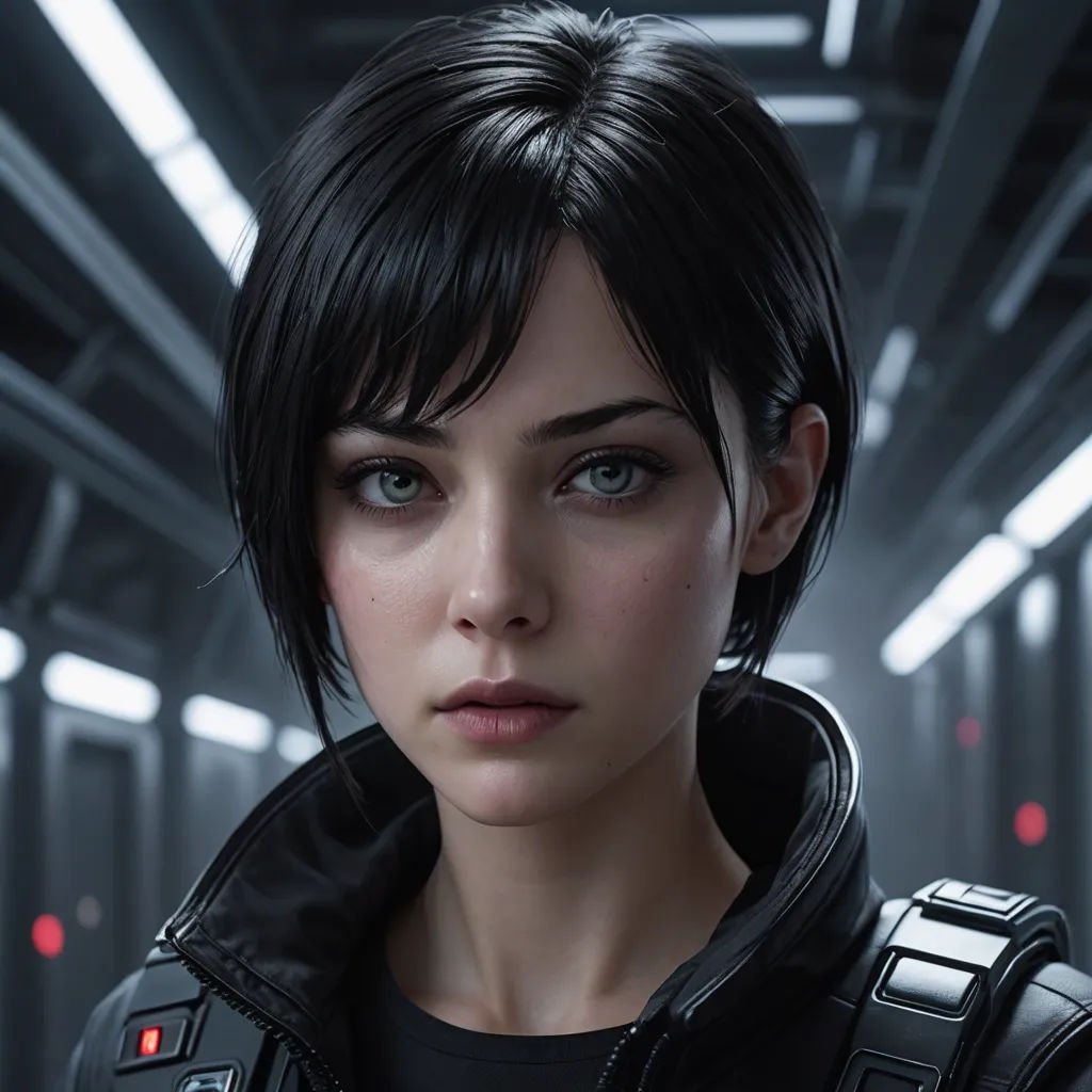a woman in a futuristic suit with a sci - fi fi fi fi fi fi fi fi fi fi fi fi fi fi fi fi fi fi fi fi fi fi fi fi fi fi fi fi fi fi fi fi fi fi, photorealism, computer graphics, Cedric Peyravernay, cgstudio
