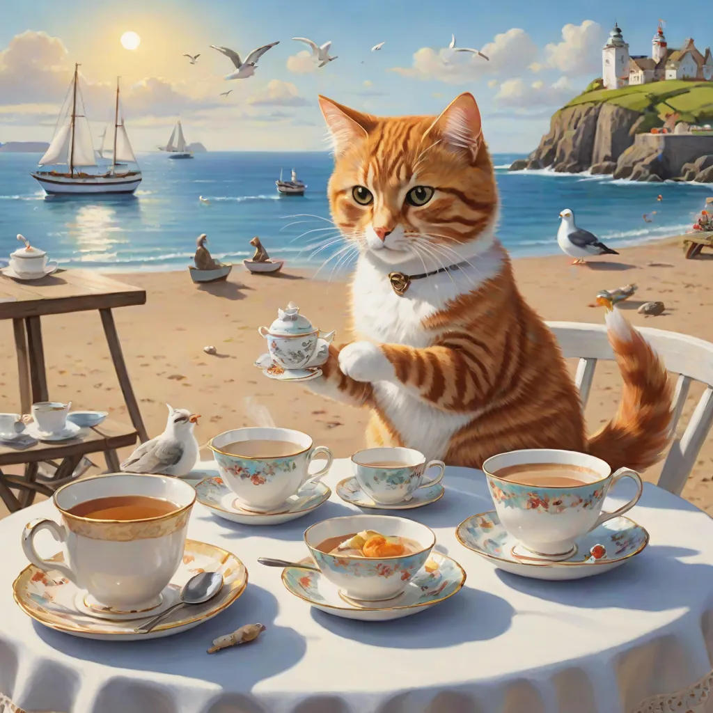 Tea Time at the Beach