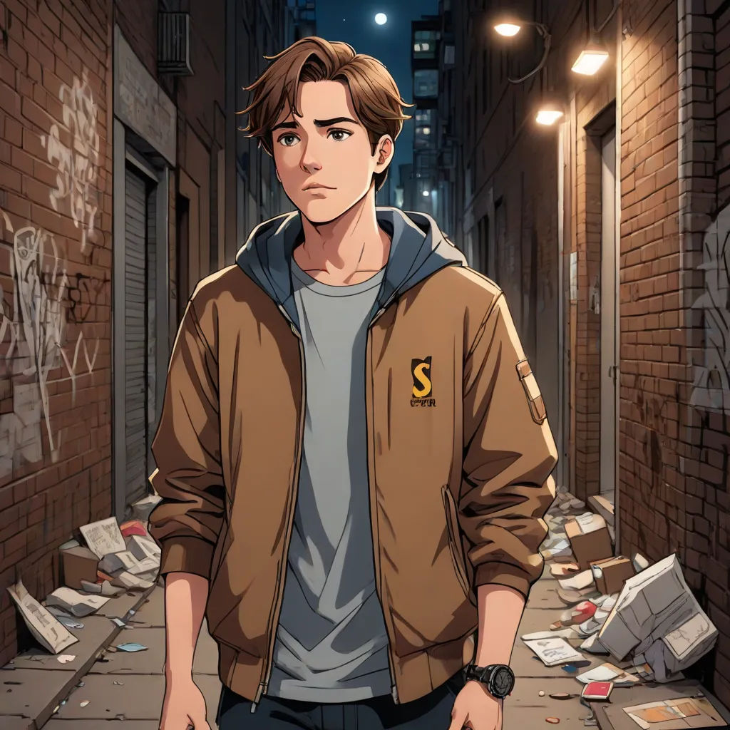 a man standing in a alley with a bunch of papers all over him and a bunch of books all over the floor, Cedric Seaut (Keos Masons), sots art, a character portrait, rossdraws global illumination