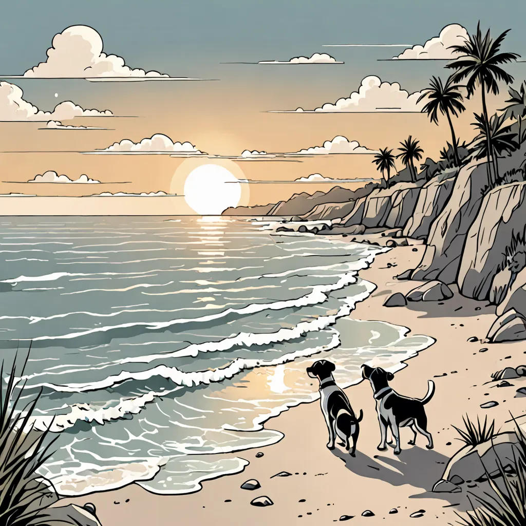 Thea and the Terriers' Beach Adventure