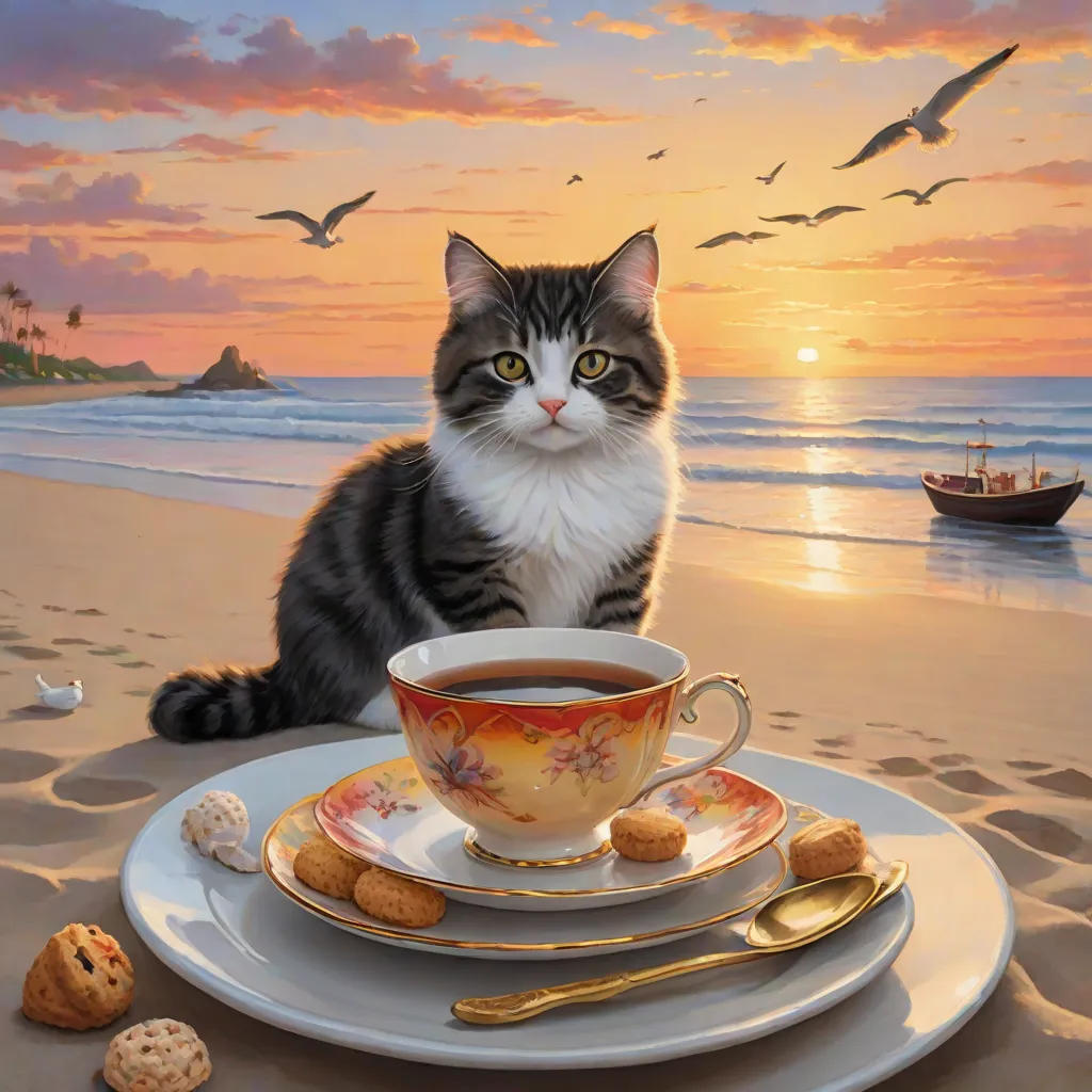 Tea Time at the Beach