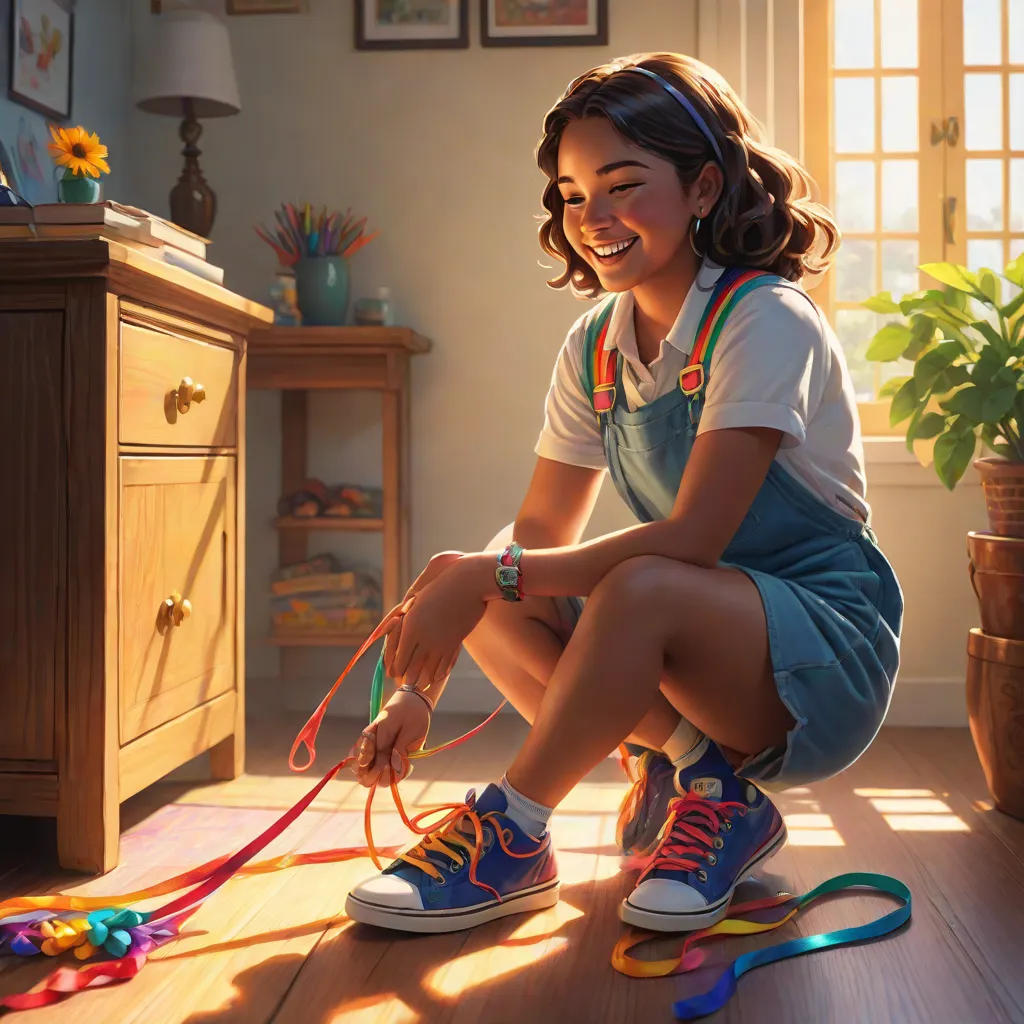 Suzie Learns to Tie Her Shoes