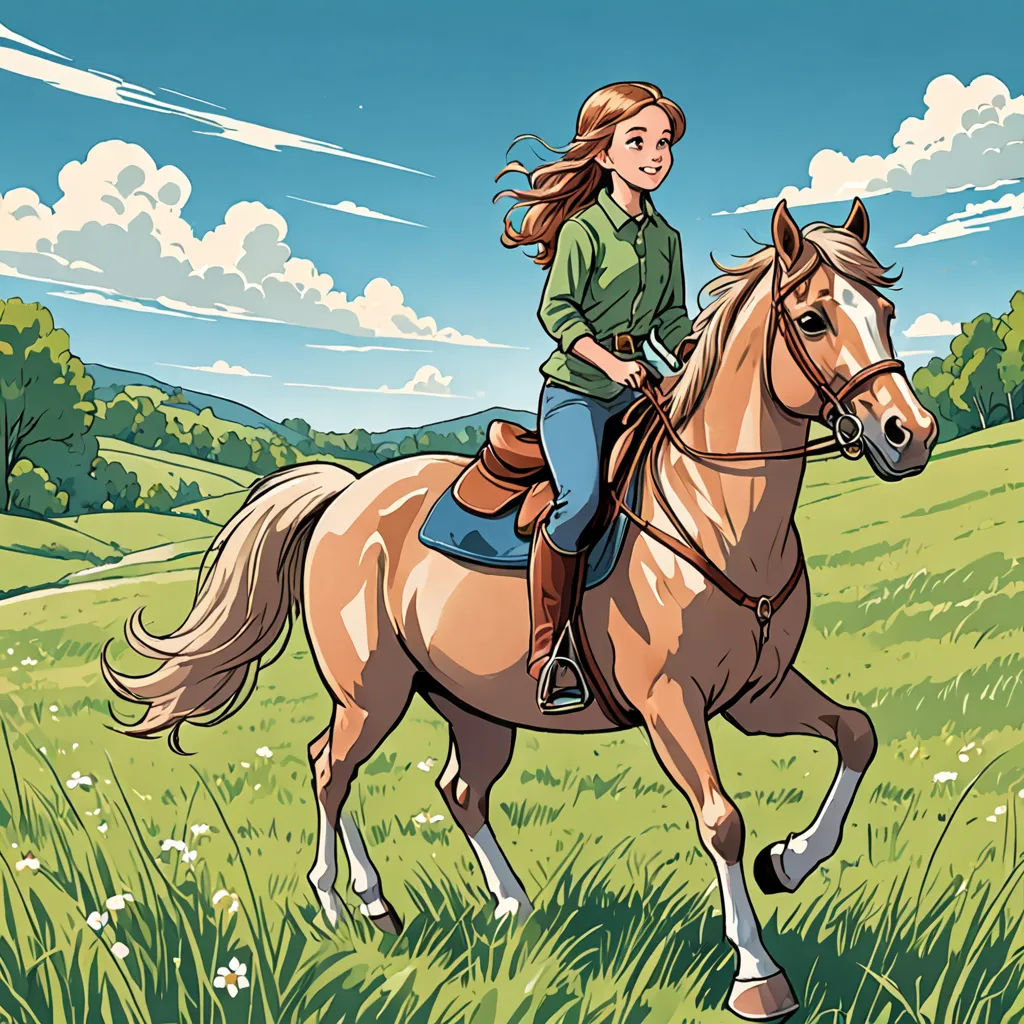 The Girl and Her Pony