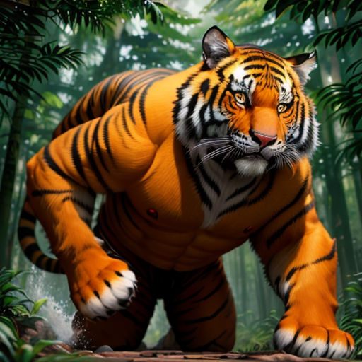 a tiger is walking through the jungle in a scene from the animated movie the jungle book, which is based on a real tiger