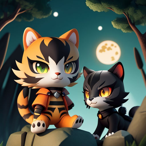 Tigerclaw and Ravenpaw