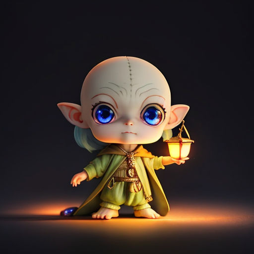 The Hobbit Gollum Mini Static Arts Square Enix