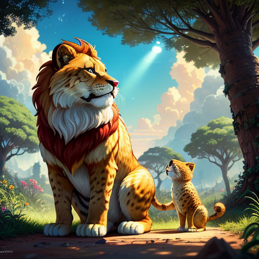 Simba and Kofi's Magical Adventure: A Tale of Friendship and Faith