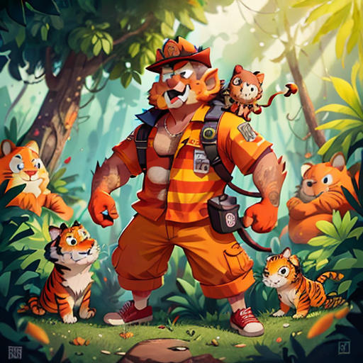 The Tiger Firefighter