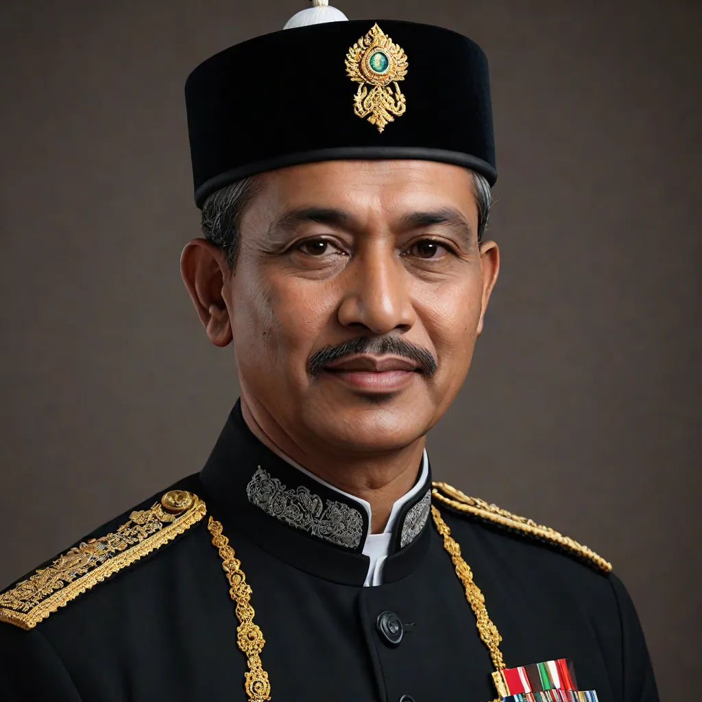 a man in a military uniform with a mustache and a mustache ring on his head, wearing a black uniform, Don Arday, regionalism, a character portrait, detailed portrait