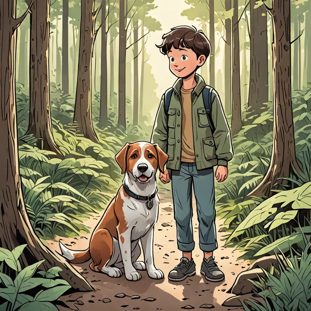 Léo et le Chien de la Forêt