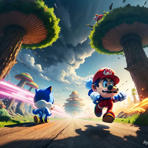 sonic vs mario