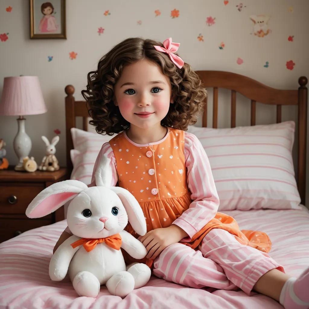The Girl and Her Soft Toy Friends