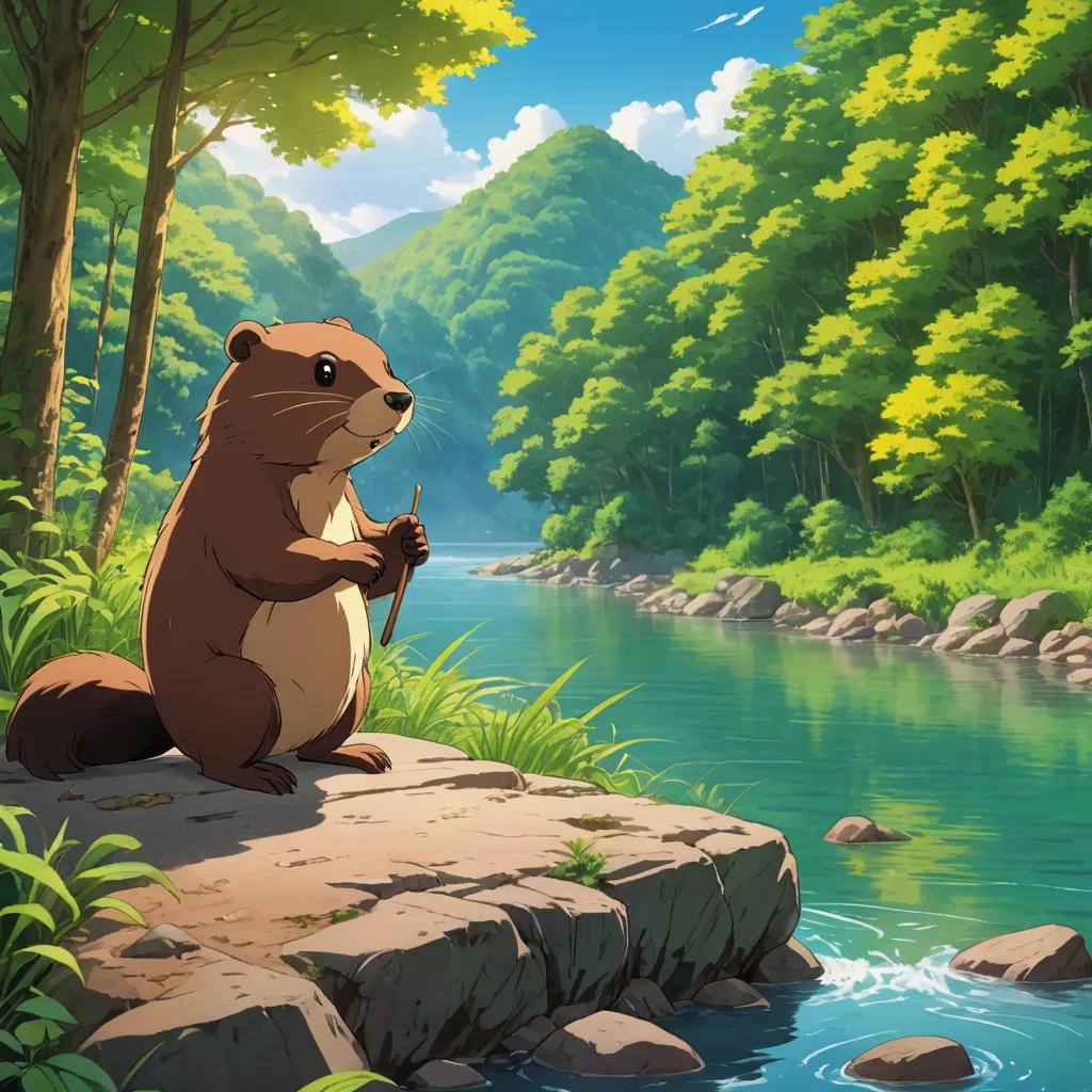 Dick Makes Friends with Beavers