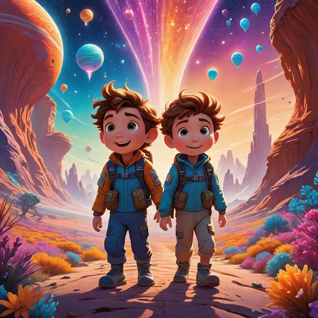Leo and Nic Travel Through Space