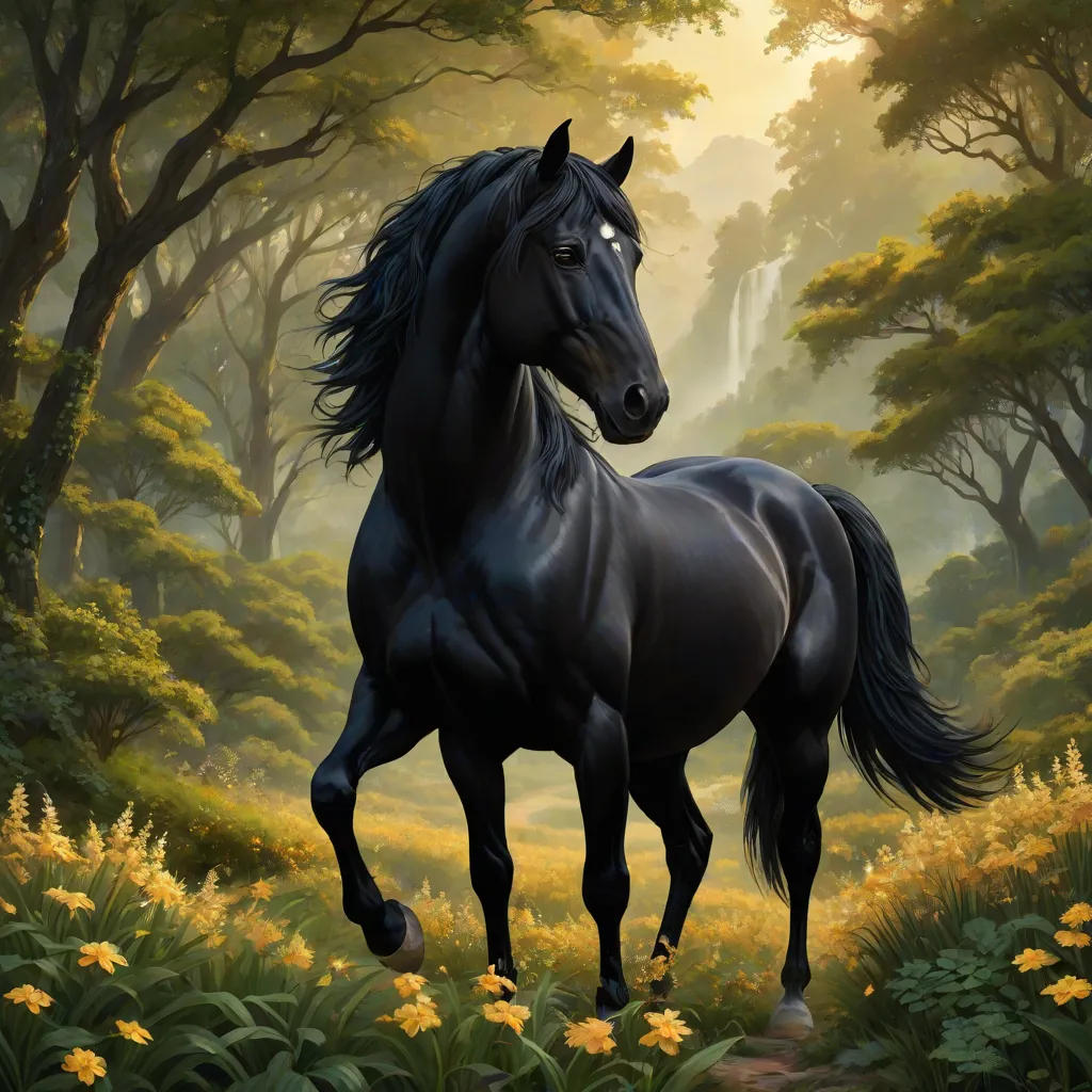 The Majestic Winged Stallion