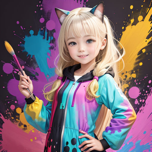 Pintura de estilo menina anime olhando janela com seu gato livro para  colorir adulto