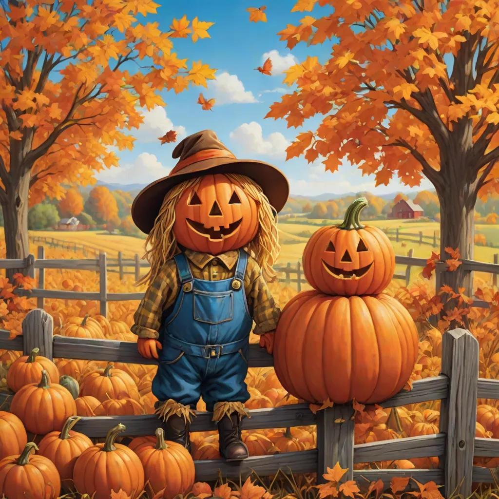 The Enchanted Pumpkin and the Grumpy Scarecrow