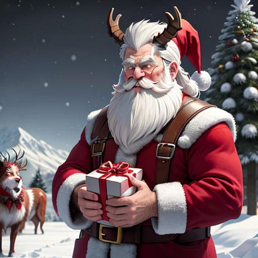 Krampus and Santa's Unlikely Encounter