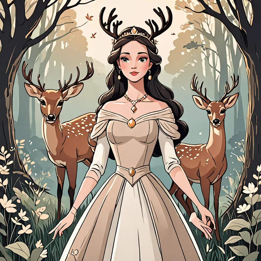 The Little Princess and Her Pet Deer