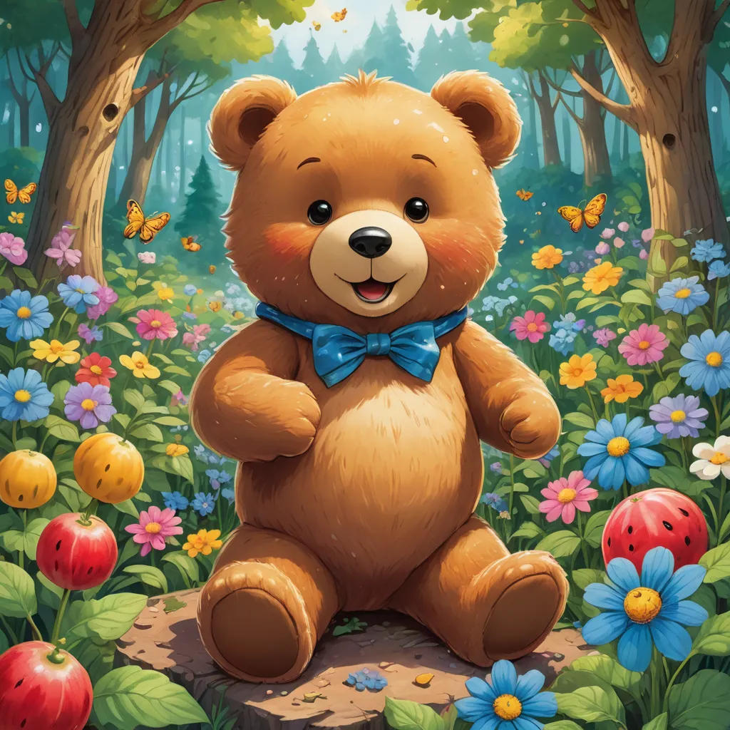 The Colorful Adventure of Teddy Bear