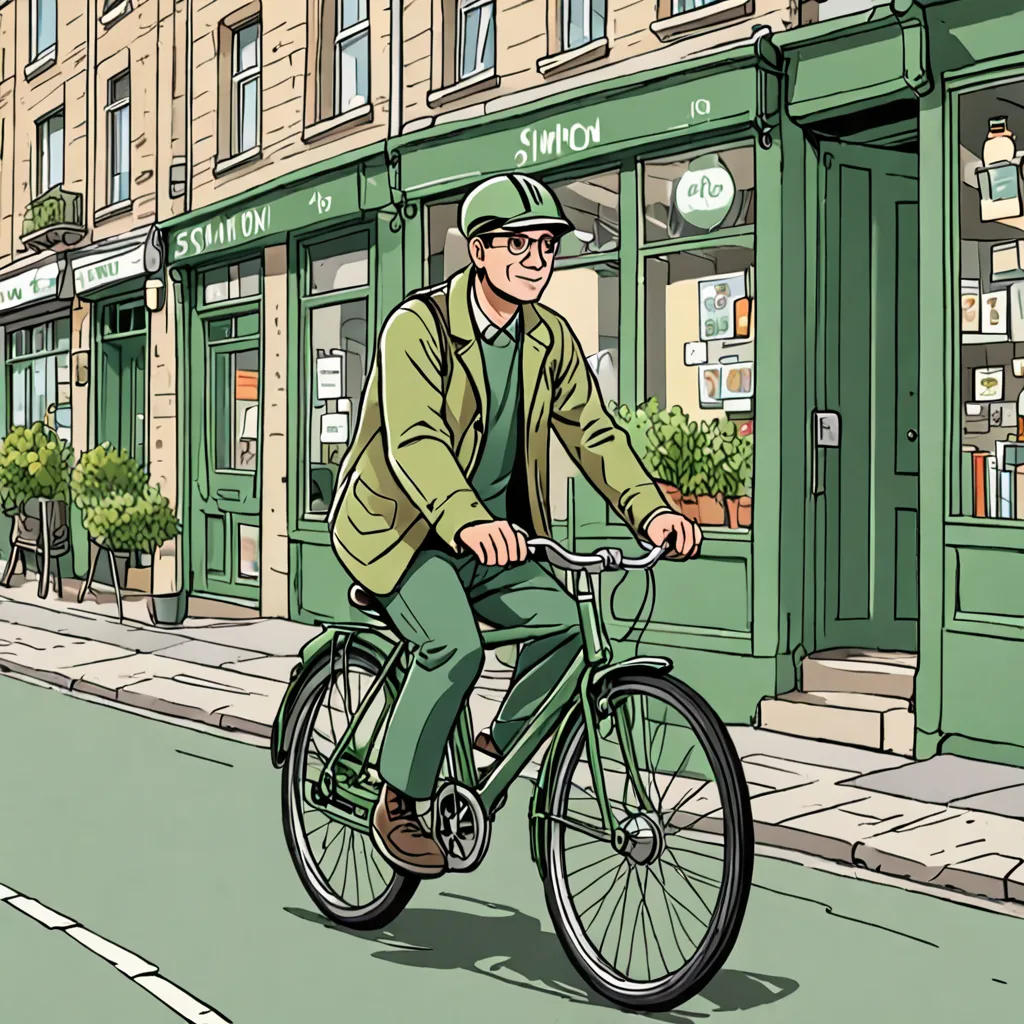 La Aventura en Bicicleta Verde de Simon