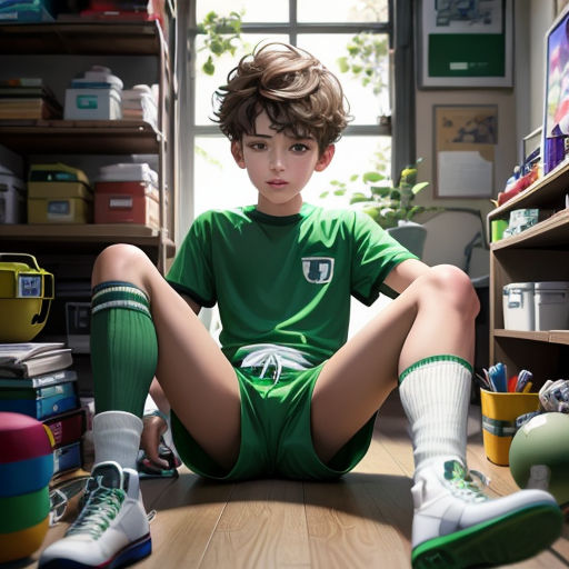 a boy sitting on the floor in a room with a lot of clutter and toys on the floor