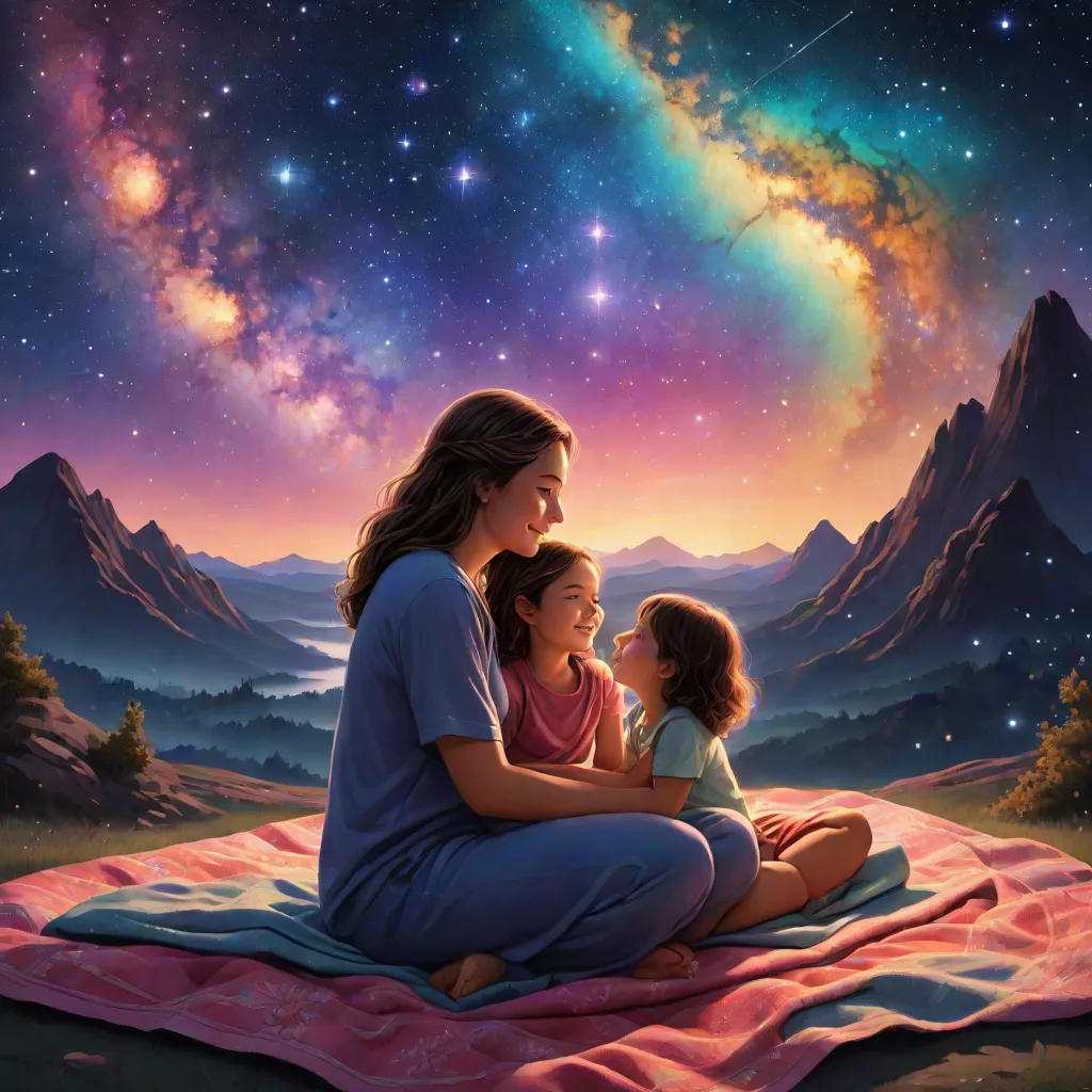 The Cosmic Journey of Lila and Her Mother