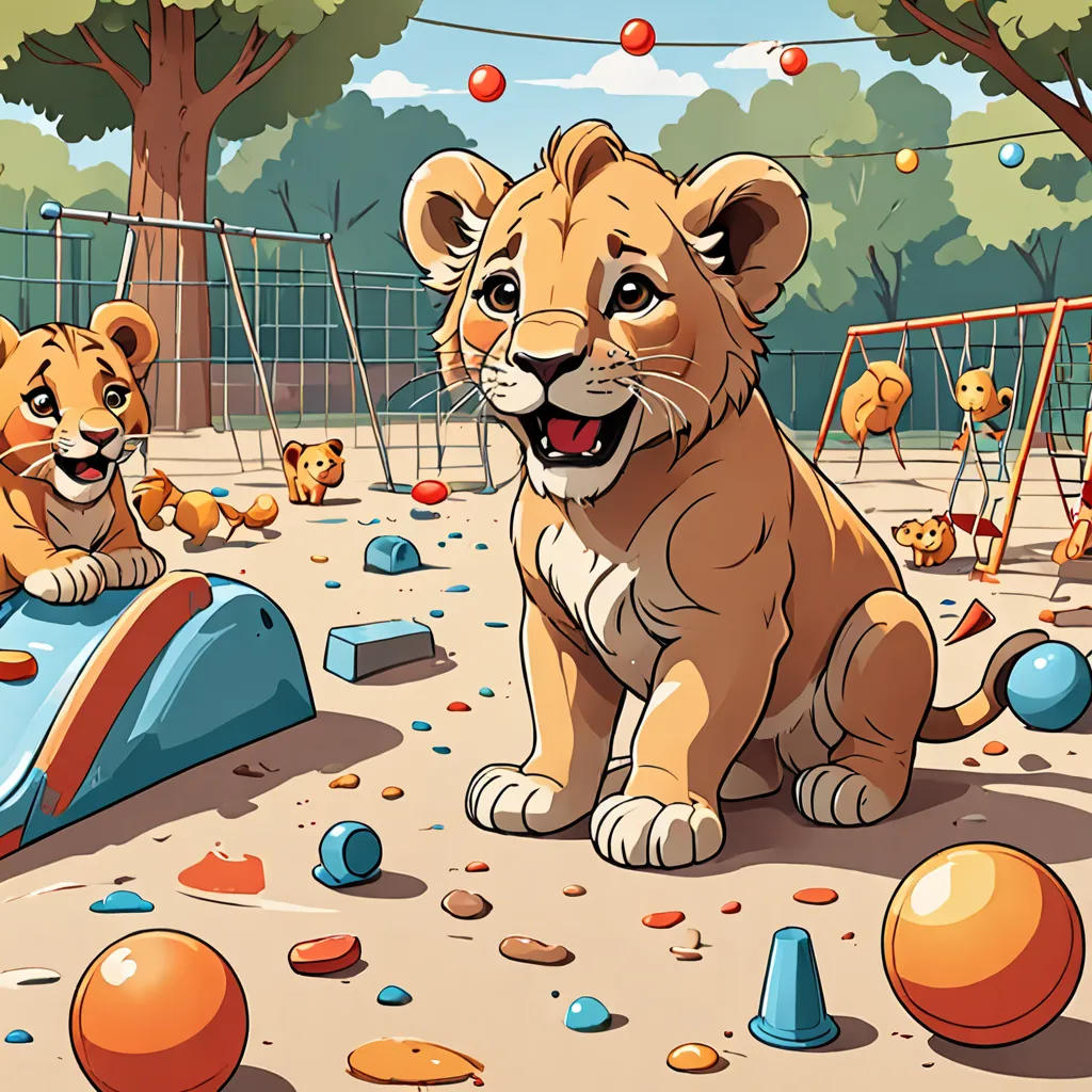 Max the Lion Cub: Playground Adventures