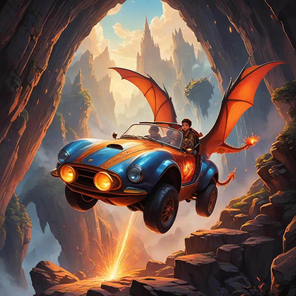 The Flying Car and the Dragon's Lair