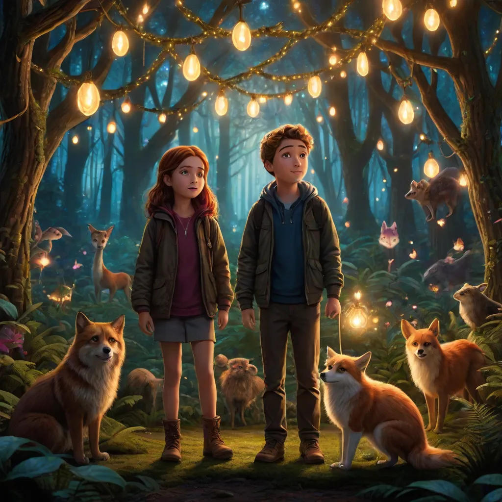 Lily and Alex's Adventure in the Enchanted Forest