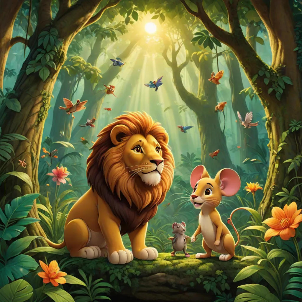 The Mighty Lion and the Tiny Mouse