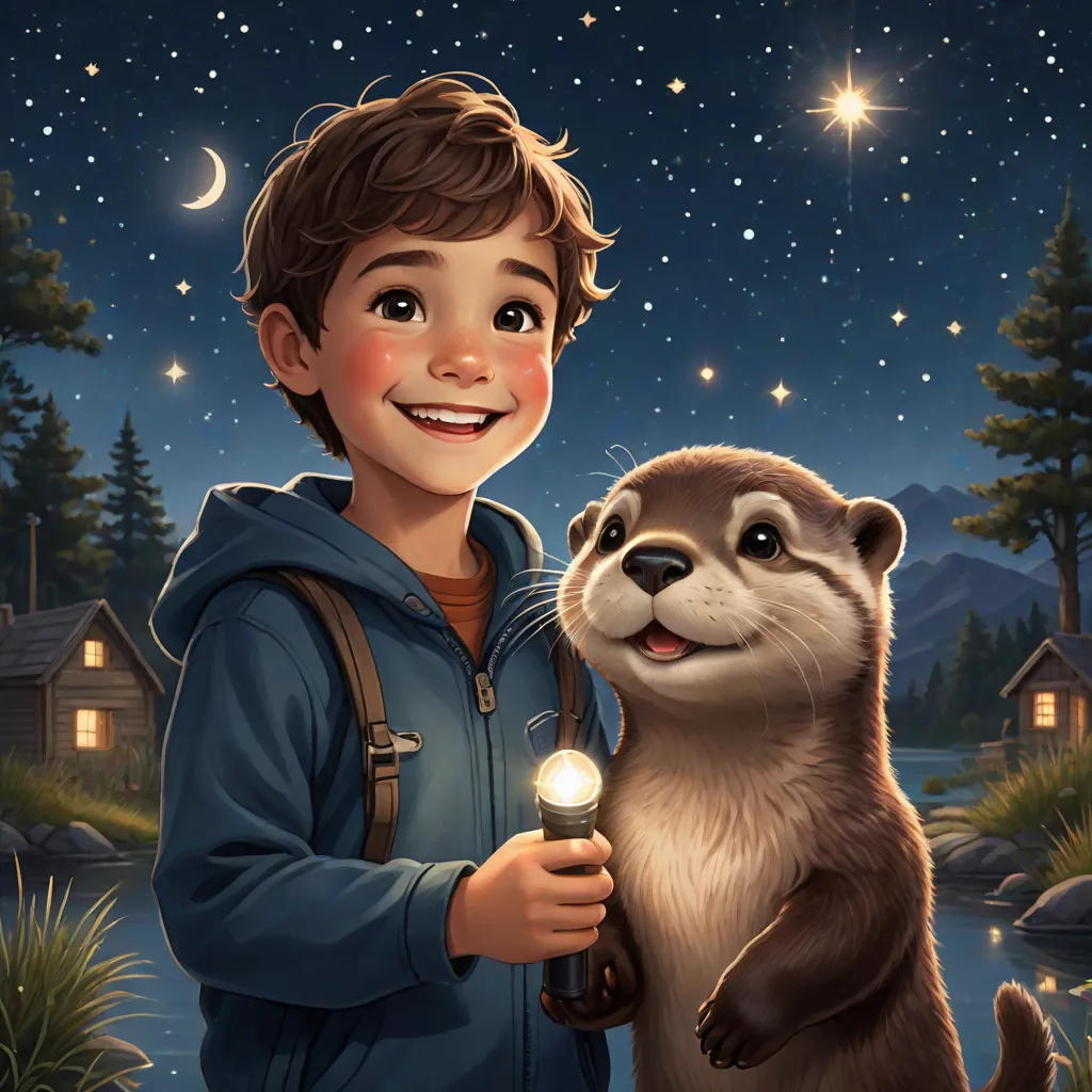 The Brave Little Boy and His Otter