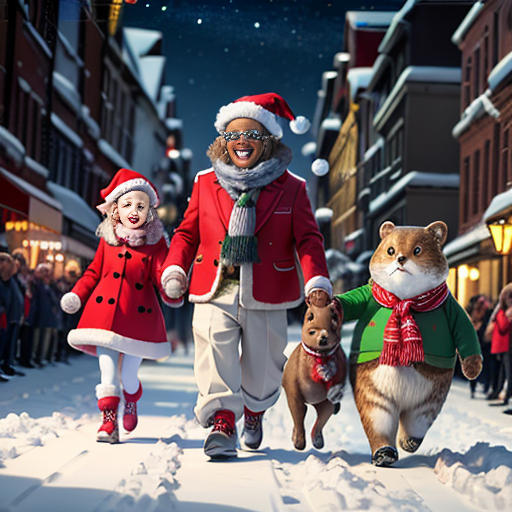Woodland Friends at the Christmas Parade