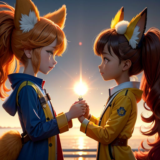 two girls are standing next to each other with their hands together and one girl is holding a flower in her other hand