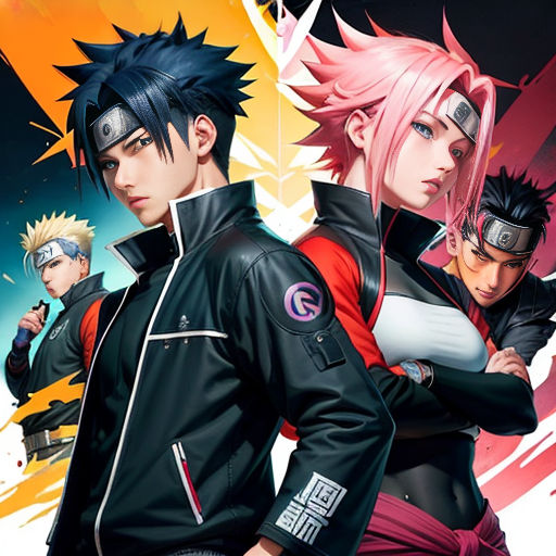 Artista mostra como seria o filho de Sasuke e Hinata, e de Naruto e Sakura;  confira