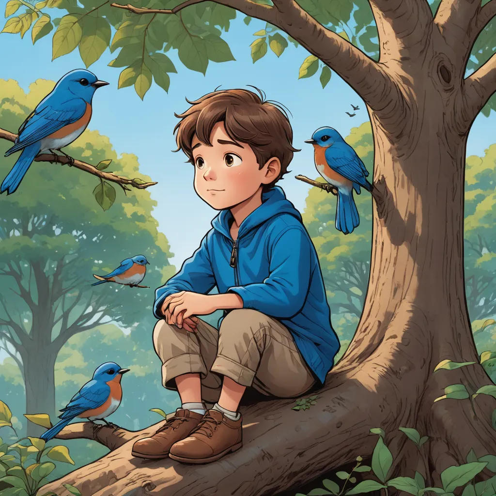 The Shy Bluebird