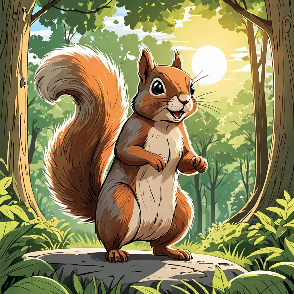 The Adventures of Sparky the Brave Squirrel
