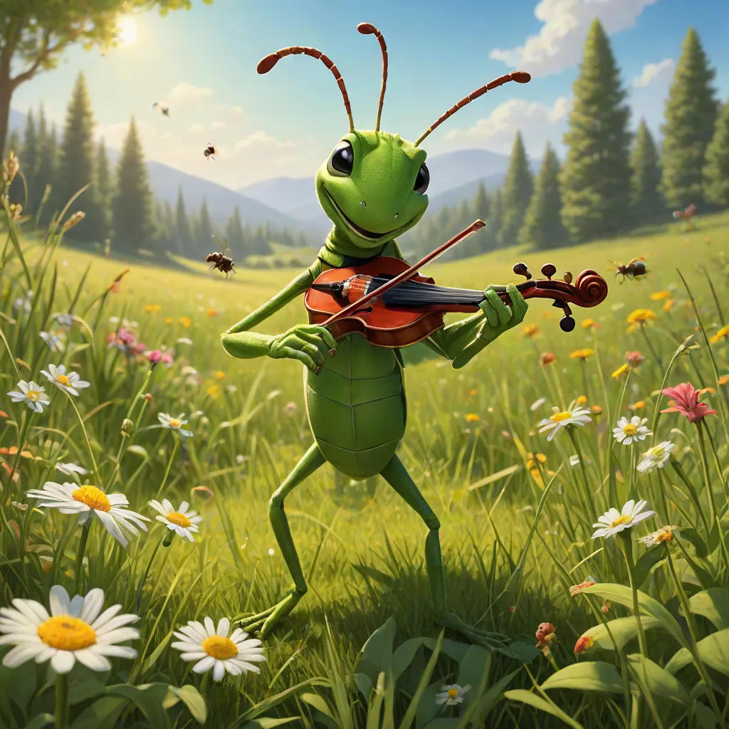 The Lazy Grasshopper and the Hardworking Ant