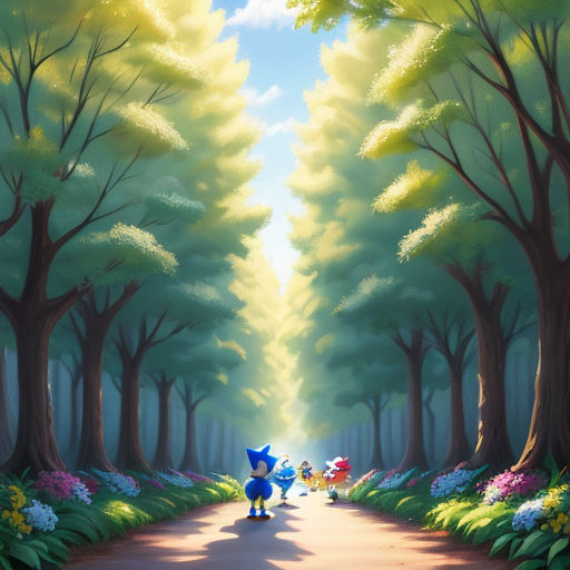 Sonic the Hedgehog Green Hill Zone Painting 