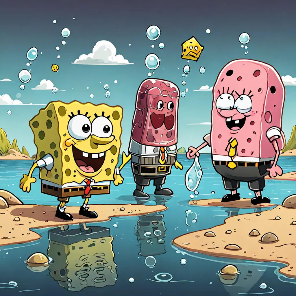 Jellyfishing with Spongebob and Patrick