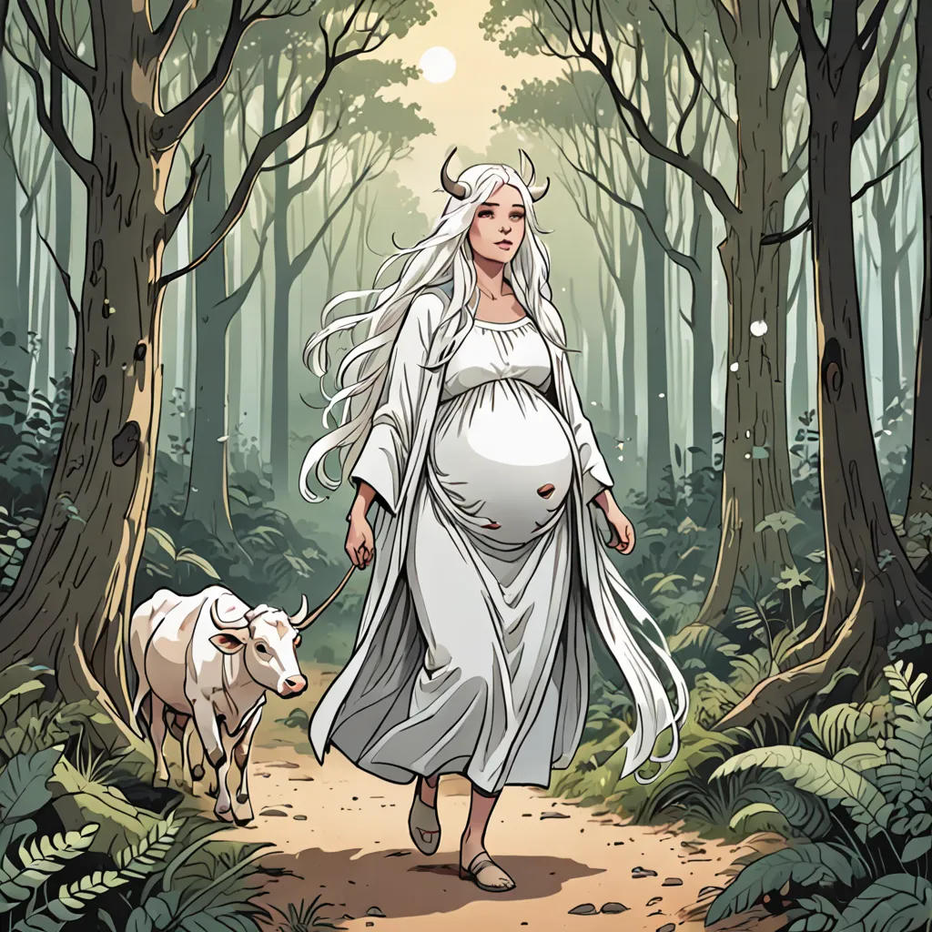 The White-Haired Cow Woman