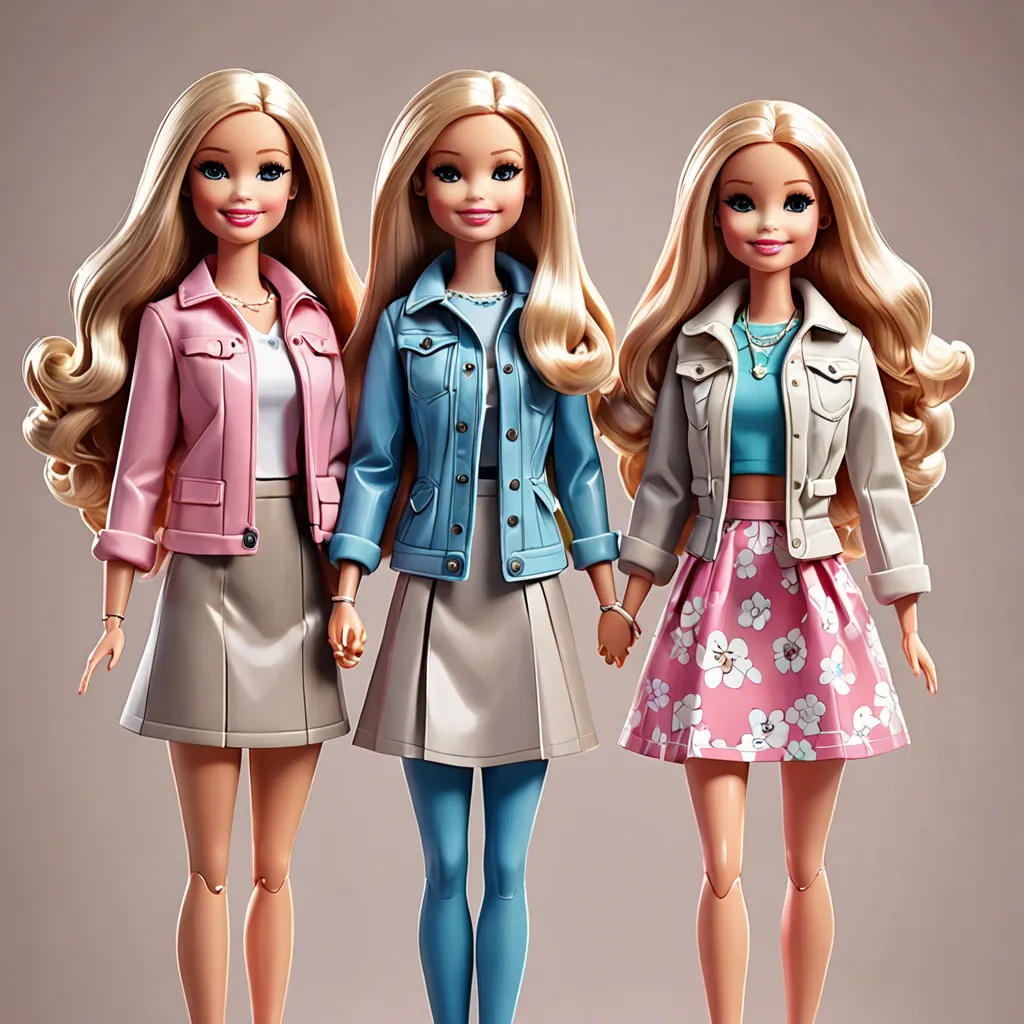 Isabella and Her Barbie Friends