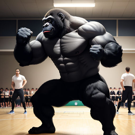 Gorilla Gym Mascot – MasterBundles