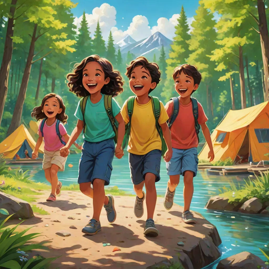 The Camp Adventure of the Three Siblings