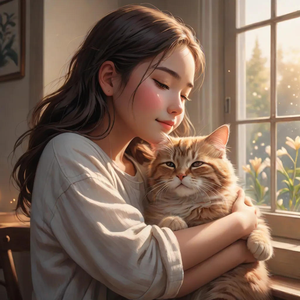 The Little Girl and the Stray Cat