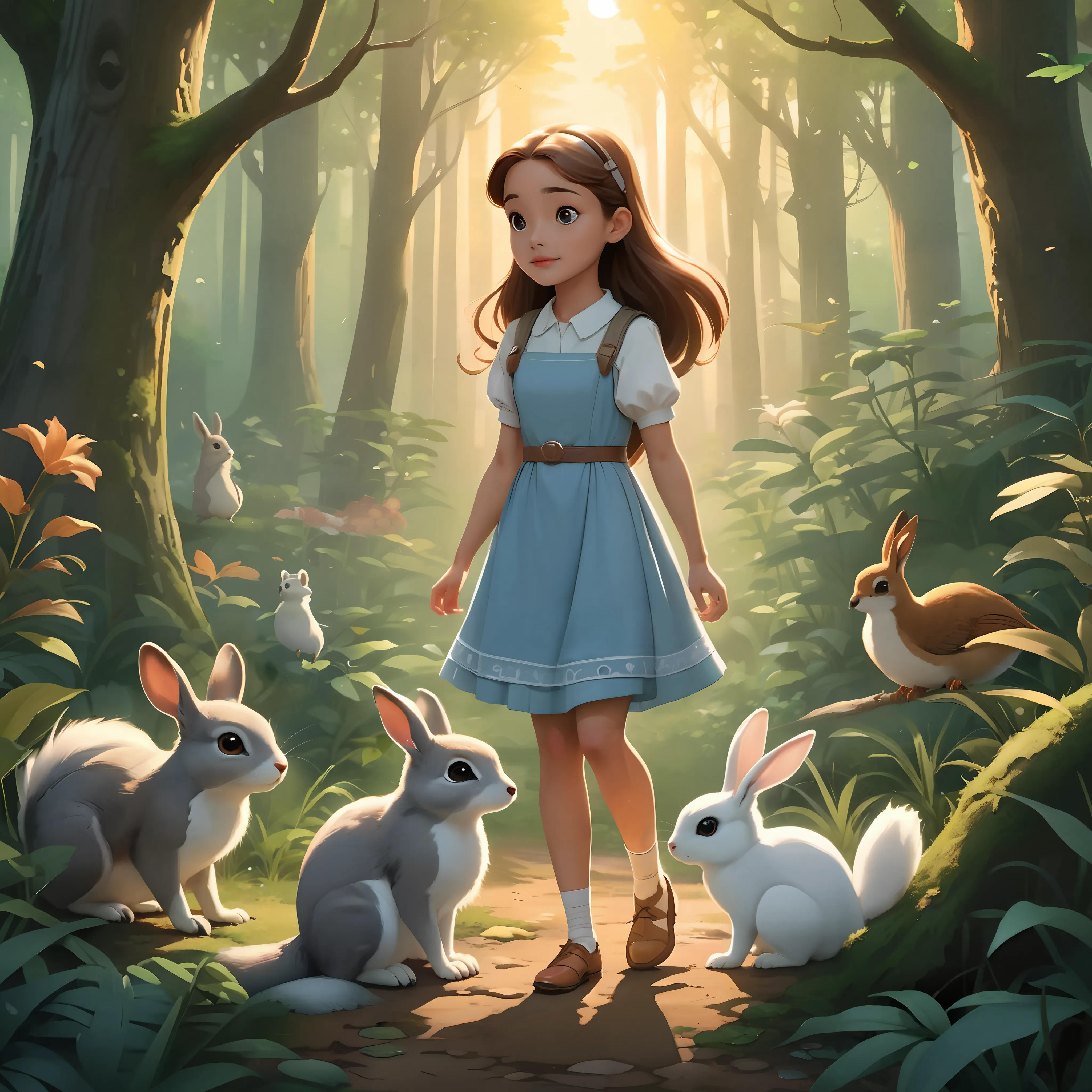 The Magical Adventure of Lily and the Talking Animals